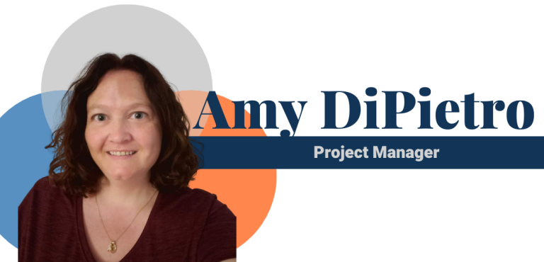 Amy DiPietro headshot, name and title