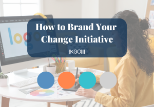 Branding Change Initiative with stock image and swatches